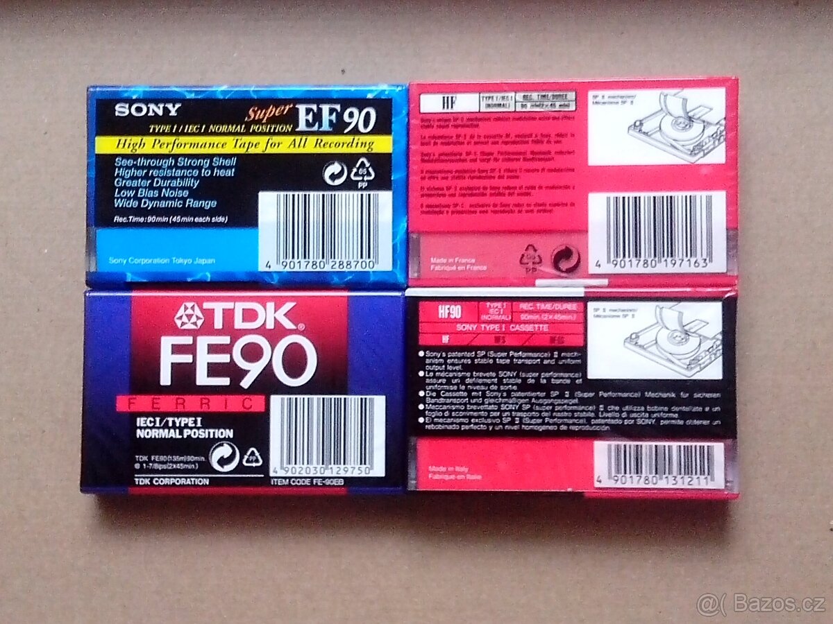 mc kazety Sony a TDK - 2