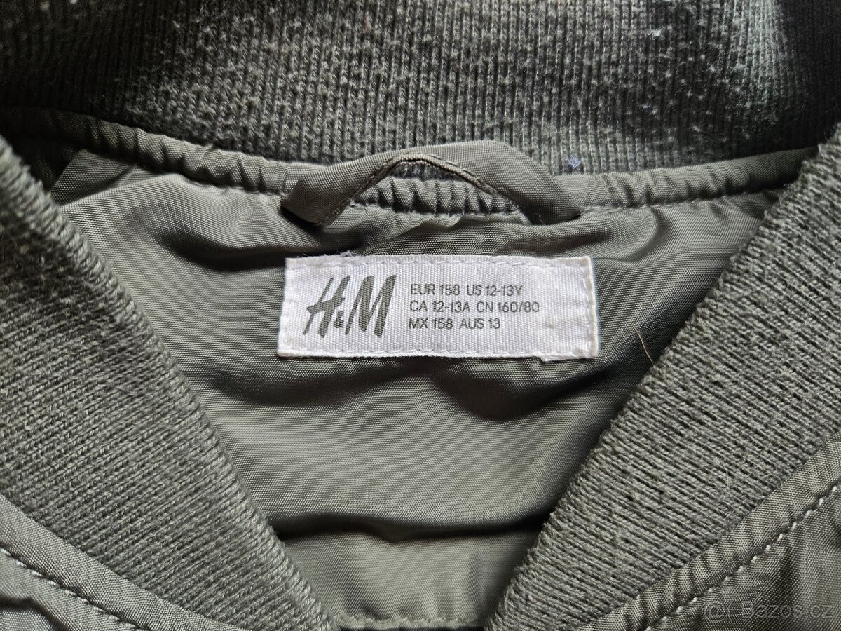 Dětská přechodová bunda - Bomber, vel. 158 - 2