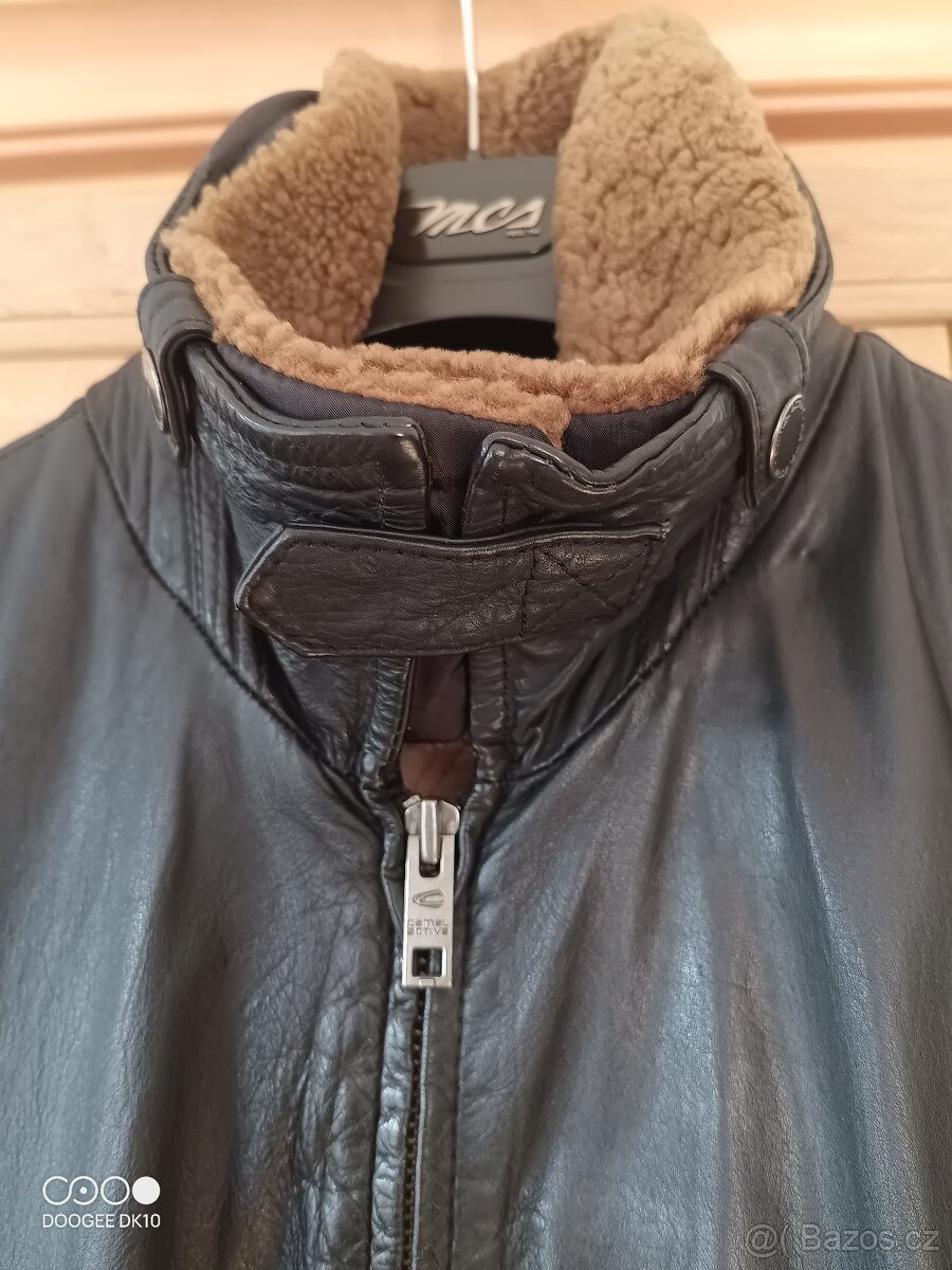 Luxusní kožená bunda Camel - 2