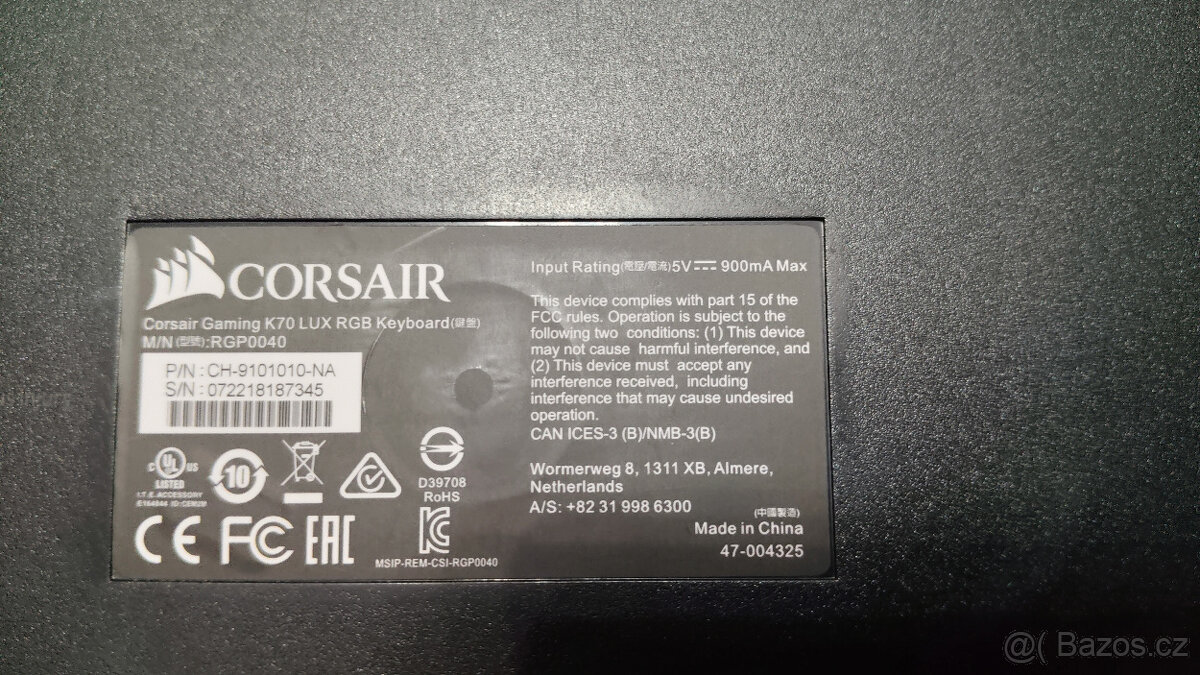 Corsair K70 LUX RGB Mechanical Gaming Keyboard- Red switch - 2