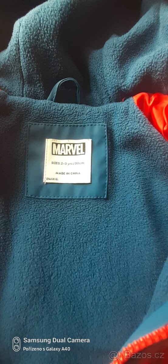 Nepromokavá dětská bunda Spiderman vel.98cm - 2