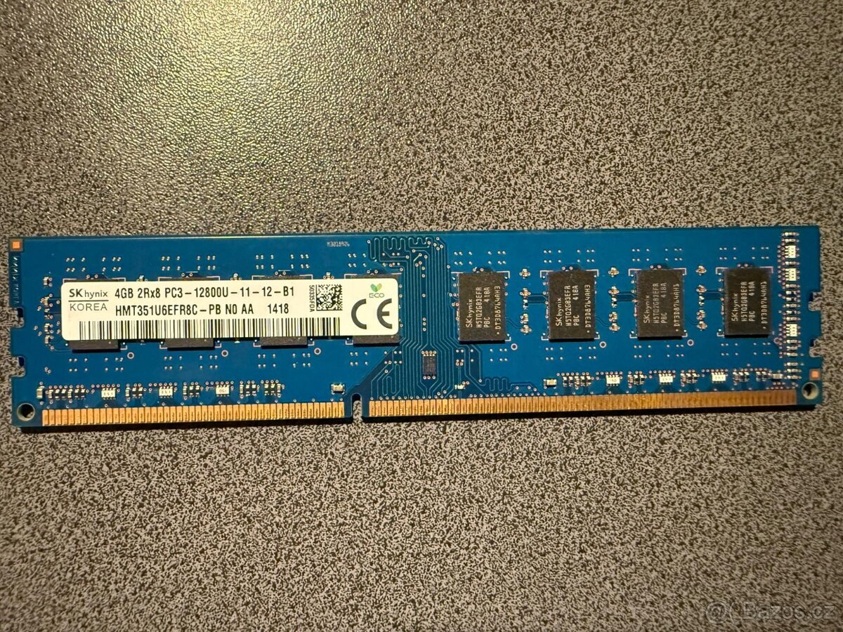 RAM DDR3 4GB – 1333 / 1600 MHz – desktop PC – více kusů - 2