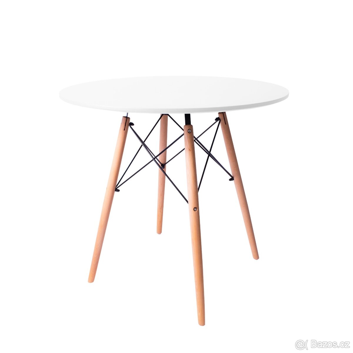 bílý jídelní stůl + 3 židle – velmi dobrý stav - 2