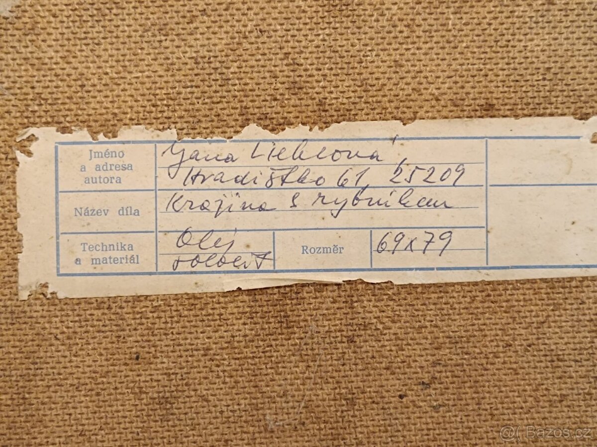 Obraz Jana Lieblová, na Vysočině, olej 63x73 - 2