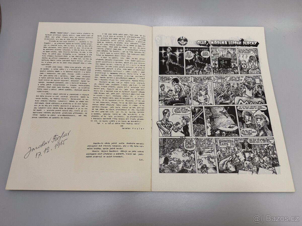 Kája Saudek Jaroslav Foglar Modrá rokle PODPIS - 2