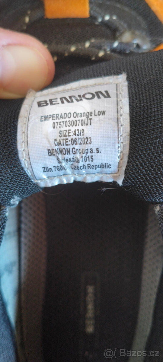 Obuv polobotka treková s membránou EMPERADO ORANGE LOW - 2