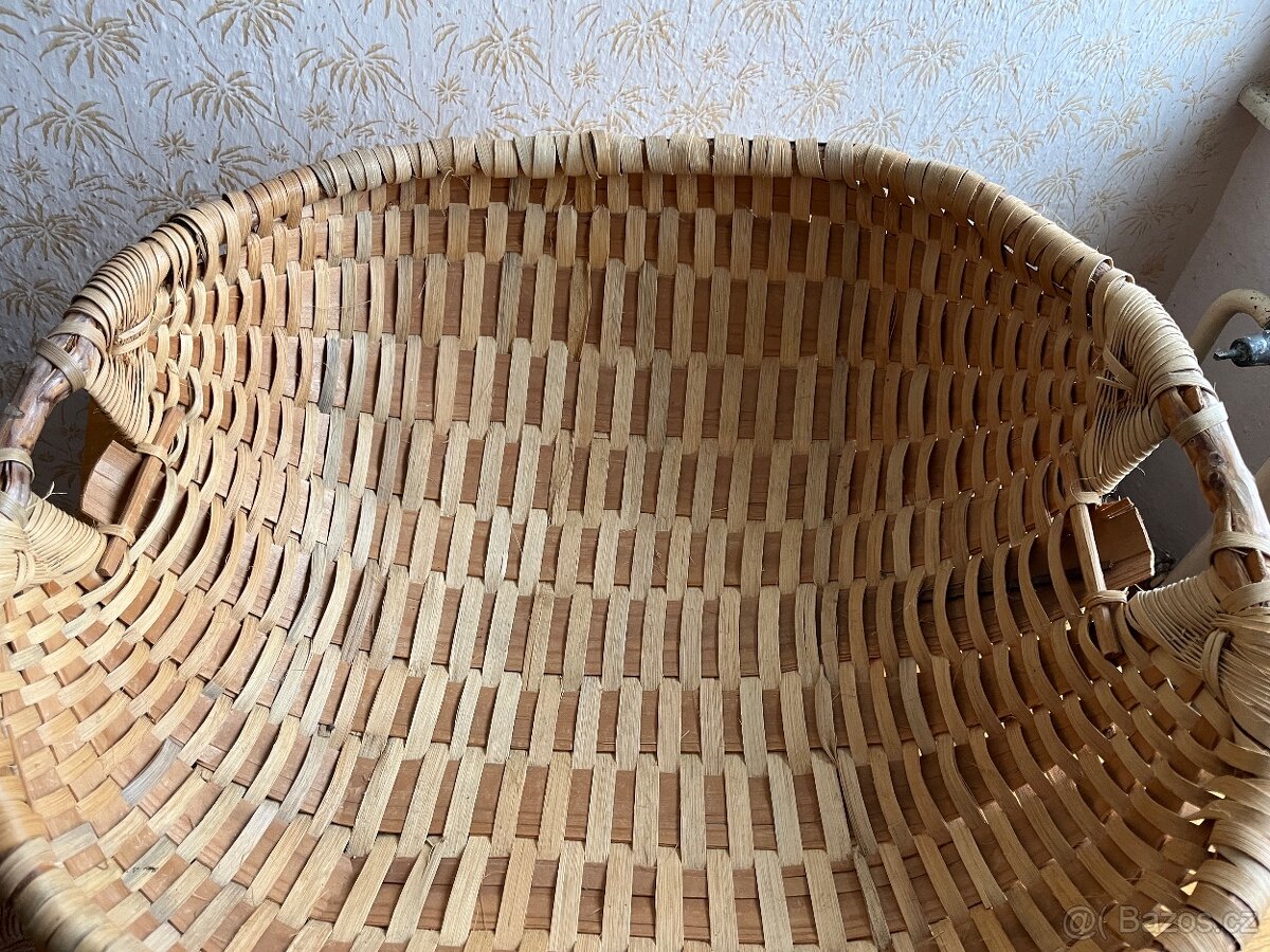 Extra velký proutěný koš (74 cm) – s drobnou vadou - 2