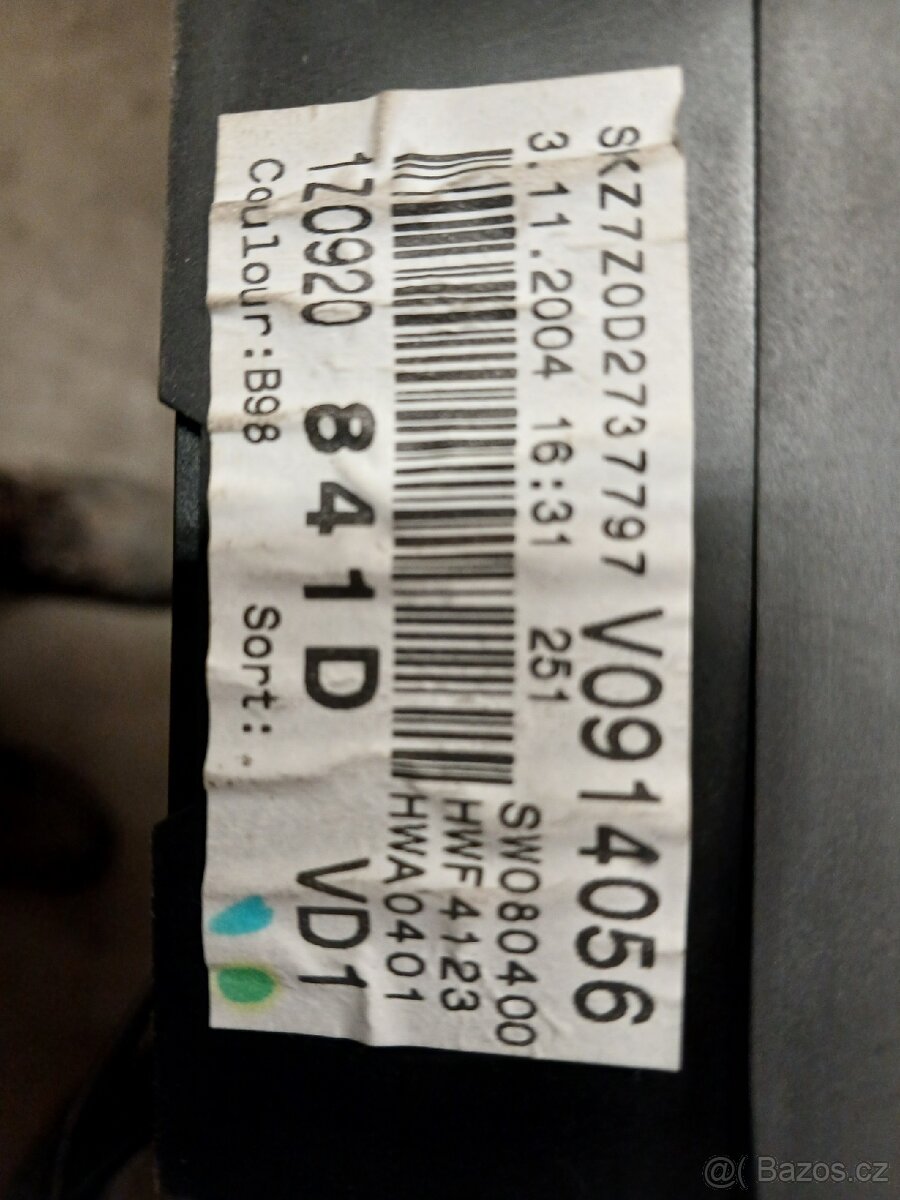 Škoda octavia 2 budíky 1Z0 920 841 D - 2