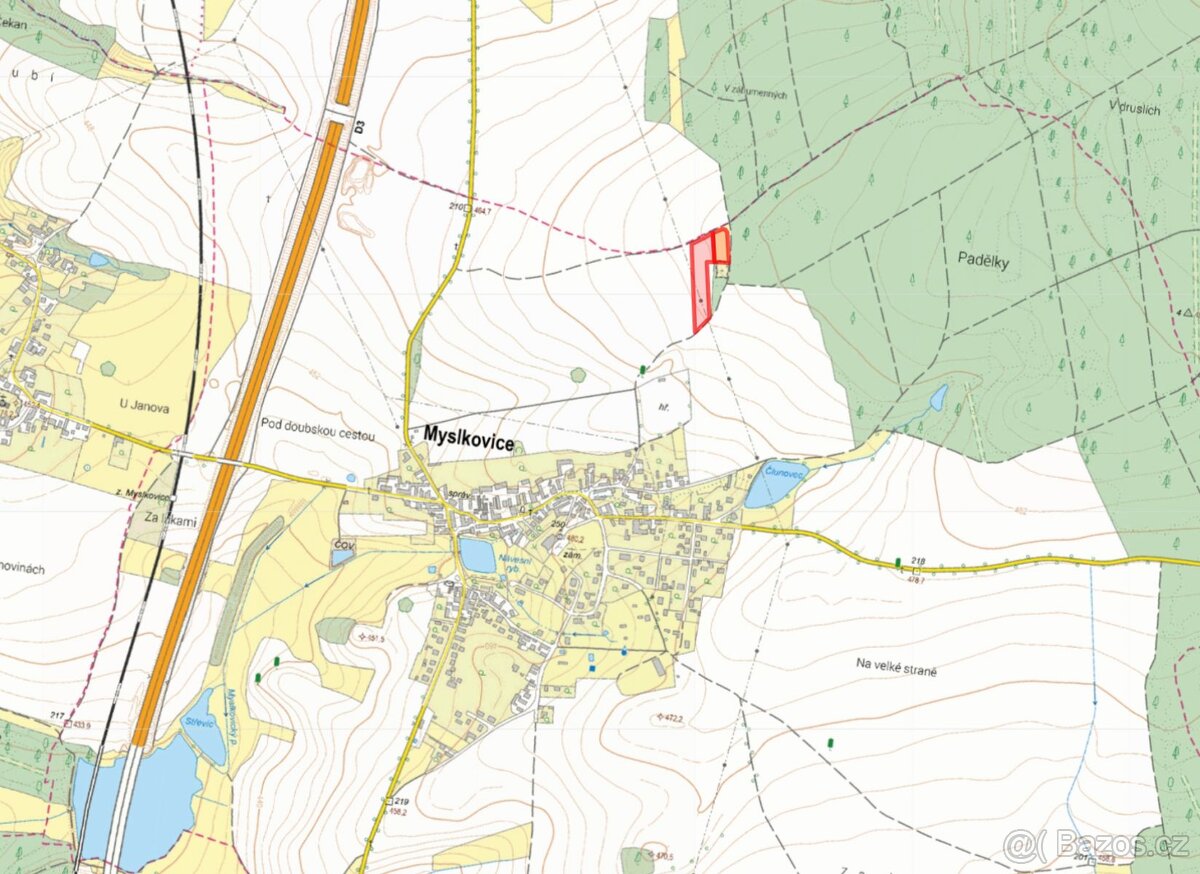 Zemědělská půda, prodej, Myslkovice, Tábor - 2