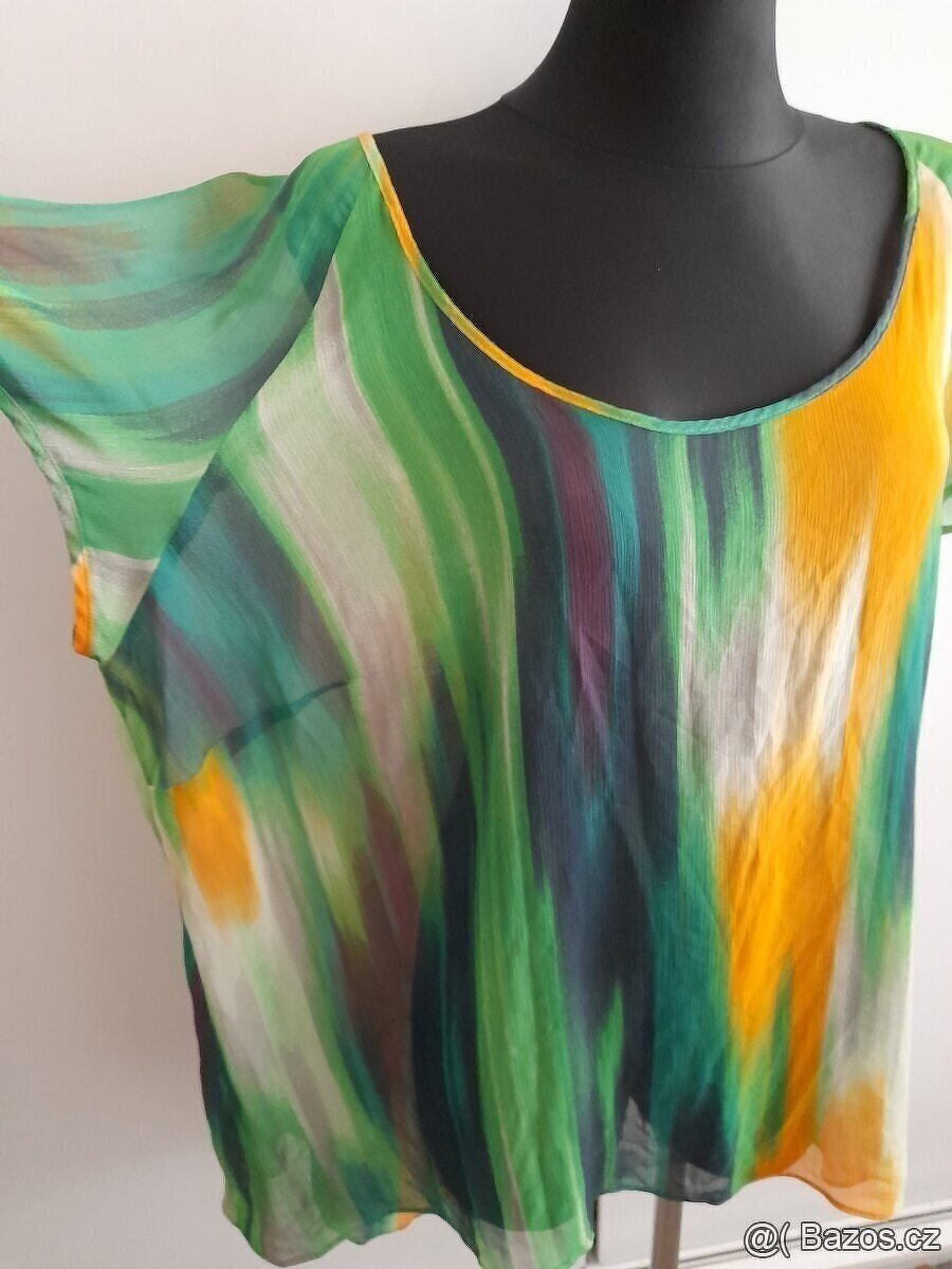 Příjemná tunika- strakatá vel.XXL/52. - 2