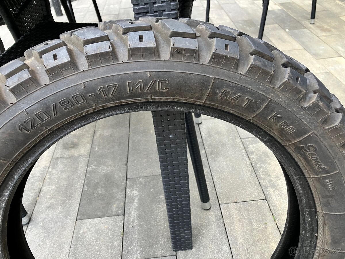 Pneumatiky Heidenau K60 Scout 120/90 r17 a 90/90 r21 + duše - 2
