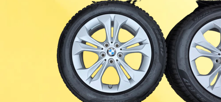 17" disk BMW X1 se zimními pneu 225/55/17 - zánovní - 2