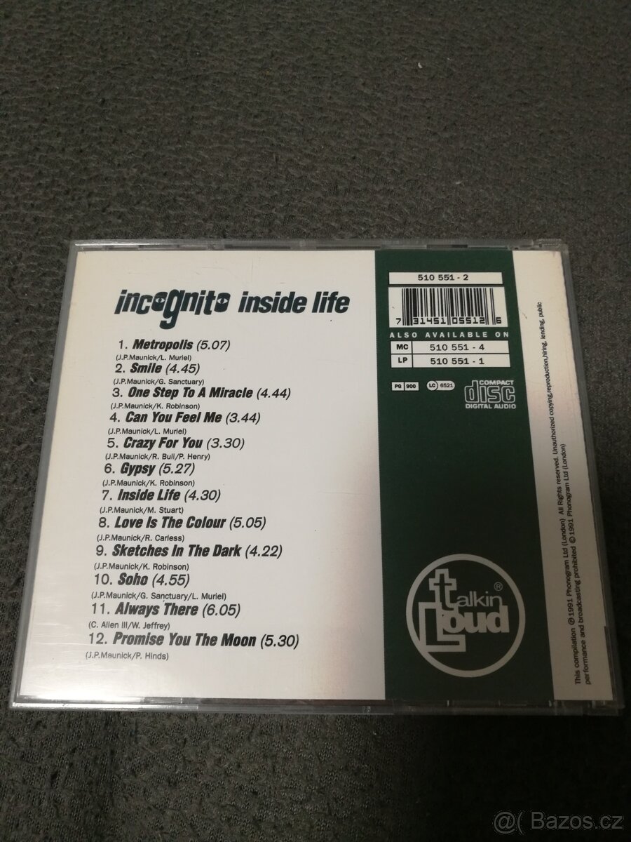 Incognito-Inside Life (1991) CD - 2