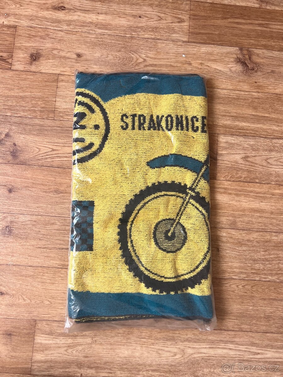 ČZ Strakonice retro vintage ručník osuška, nová, nerozbalená - 2