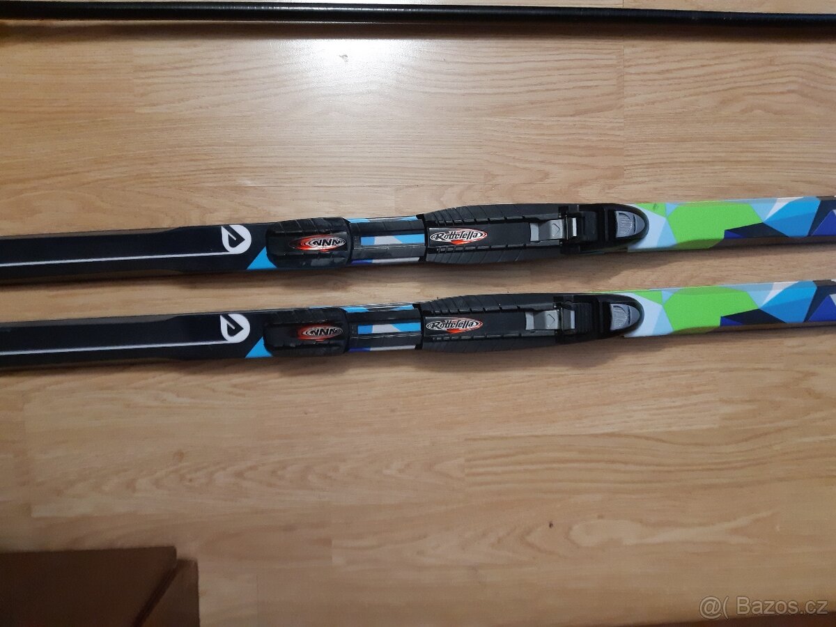 Komplet na běžkovani zánovni Sporteny190 cm hůlky a boty Al - 2