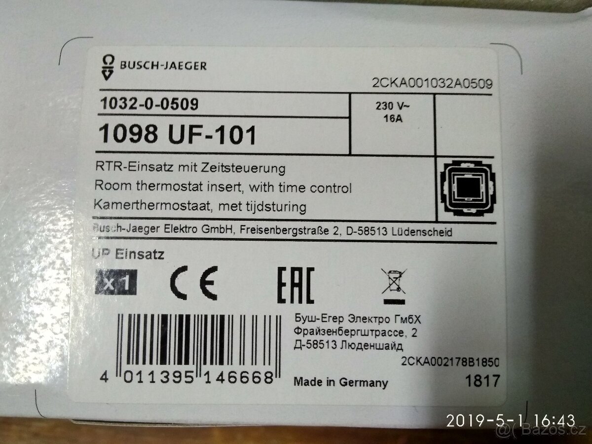 PODLAHOVÝ TERMOSTAT - 2