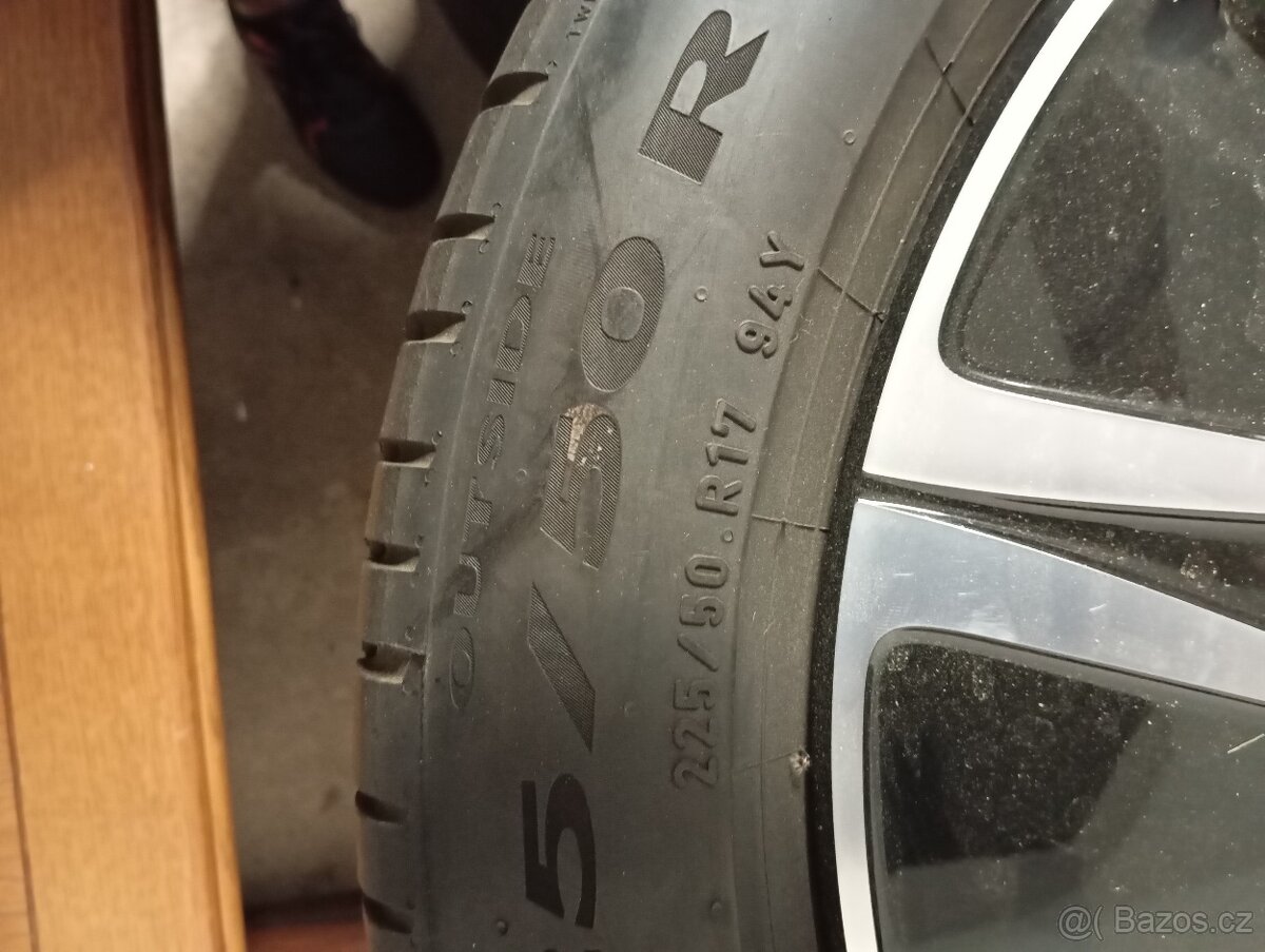 Prodám ALU kola 225/55 r17 - 2