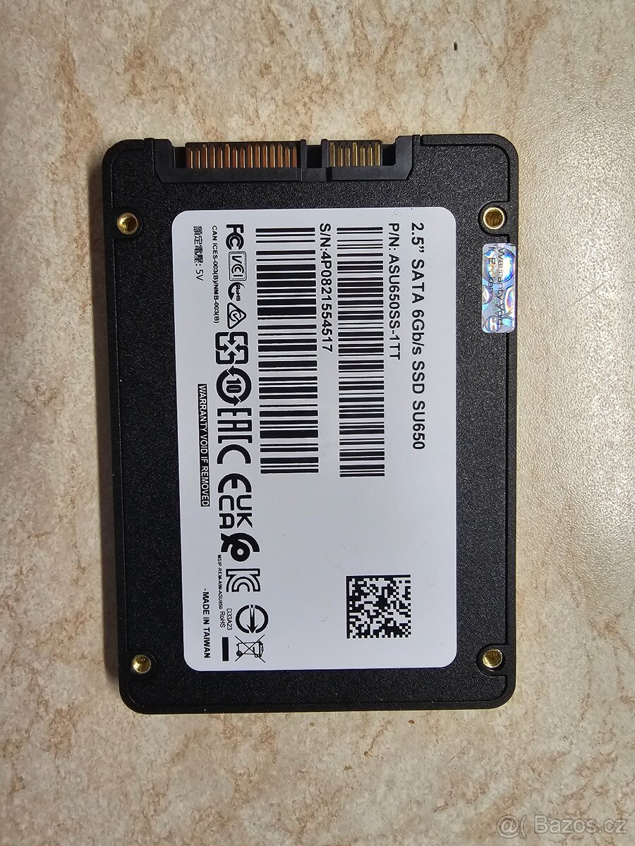 ADATA Ultimate SU650 1TB v záruce - 2