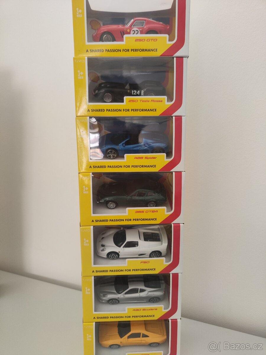 Modely Autíček Shell za posledních cca 10let - 2