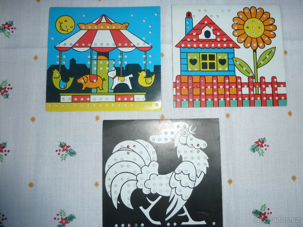 Retro mozaika Brouček Kovozávody Semily 1981 - 2