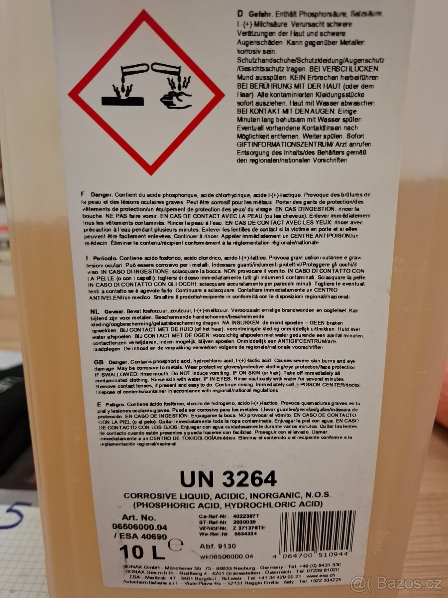 SONAX PROFILINE Čistič disků s kyselinou - 2