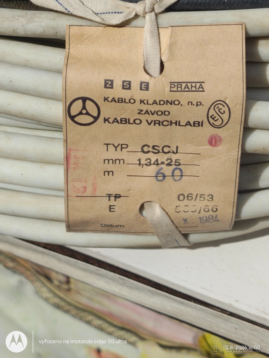 Vysokonapěťový (do 4 kV) kabel CSCJ - 2