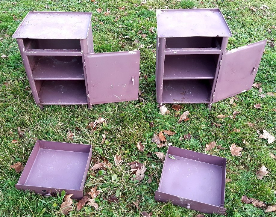 noční stolky,komody plech - 2