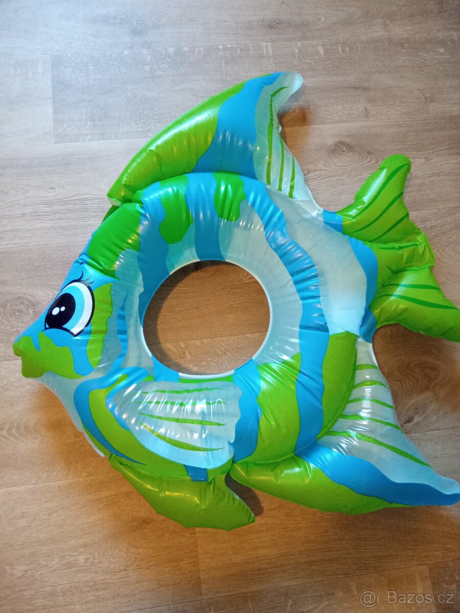 Dětský nafukovací kruh do vody - ryba pro děti 3+/Intex - 2