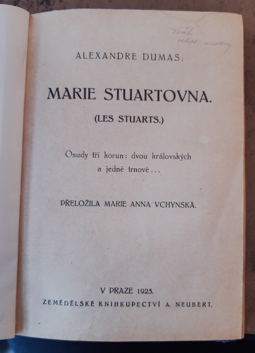Alexandre Dumas - Marie Stuartovna (1925, pro sběratele) - 2