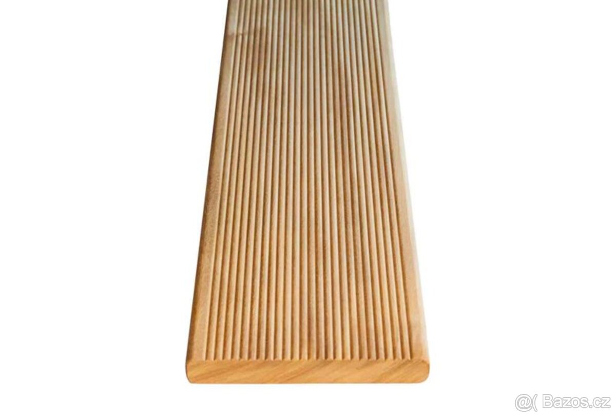 Garapa terasová prkna, nízká cena, hladké/ drážkované - 2