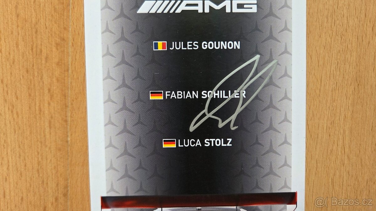 24H SPA 2025 Mercedes AMG GT Get Speed 17 autogramkarta - 2