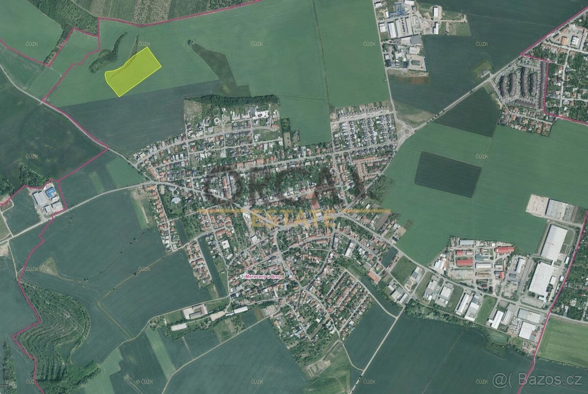 1,3 ha pozemku v k.ú. Moravany u Brna - 2