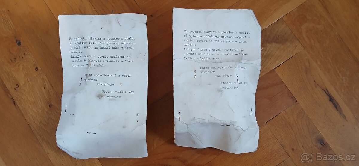 Hlavice řadící páky Škoda - 2