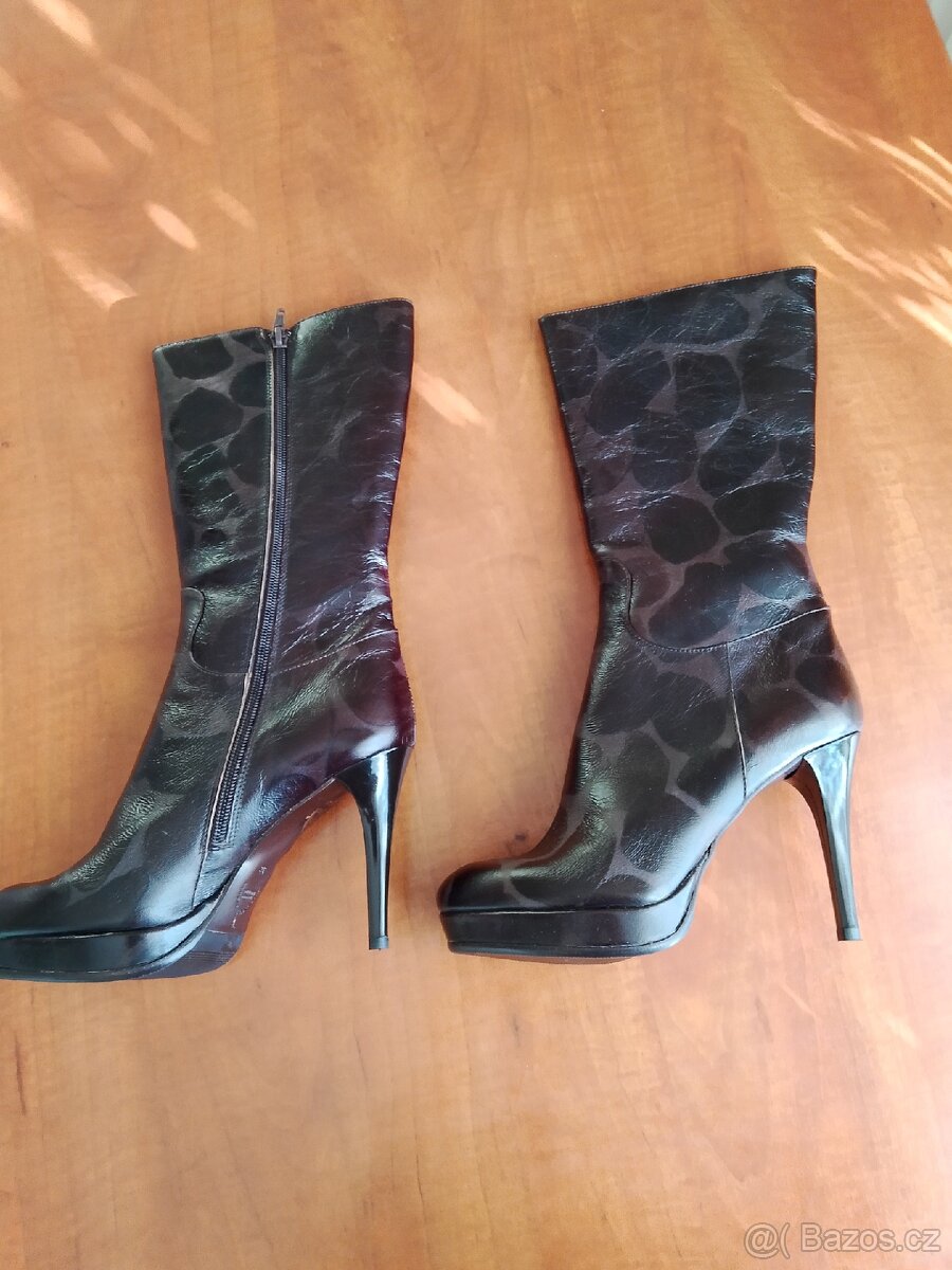 Dámské kožené kozačky40+ 38+36 - 2