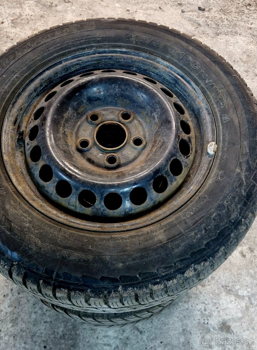 sada plechových disků R16 VW T5 - 2