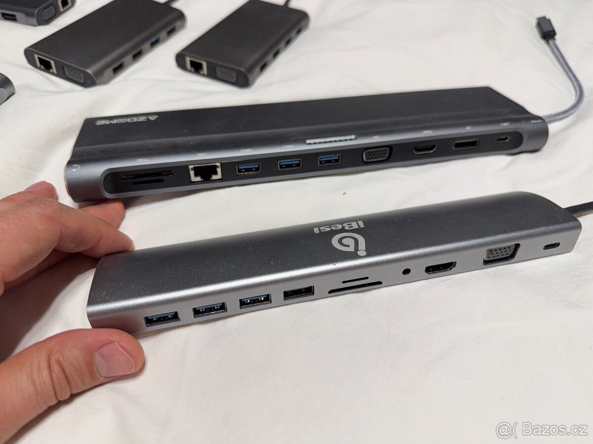 Dokovaci stanice USB-C, ruzne druhy. - 2