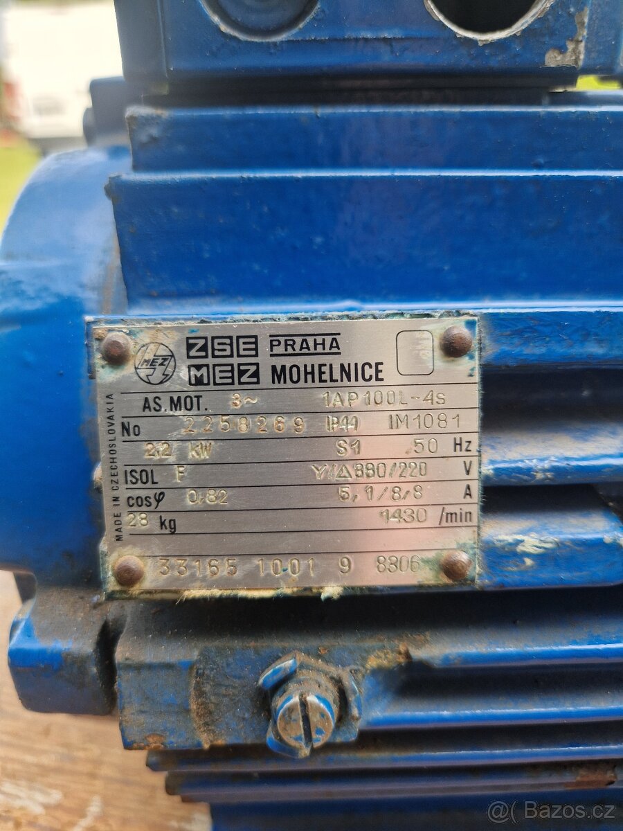 Motor 2,2 kw 1430 otáček - 2