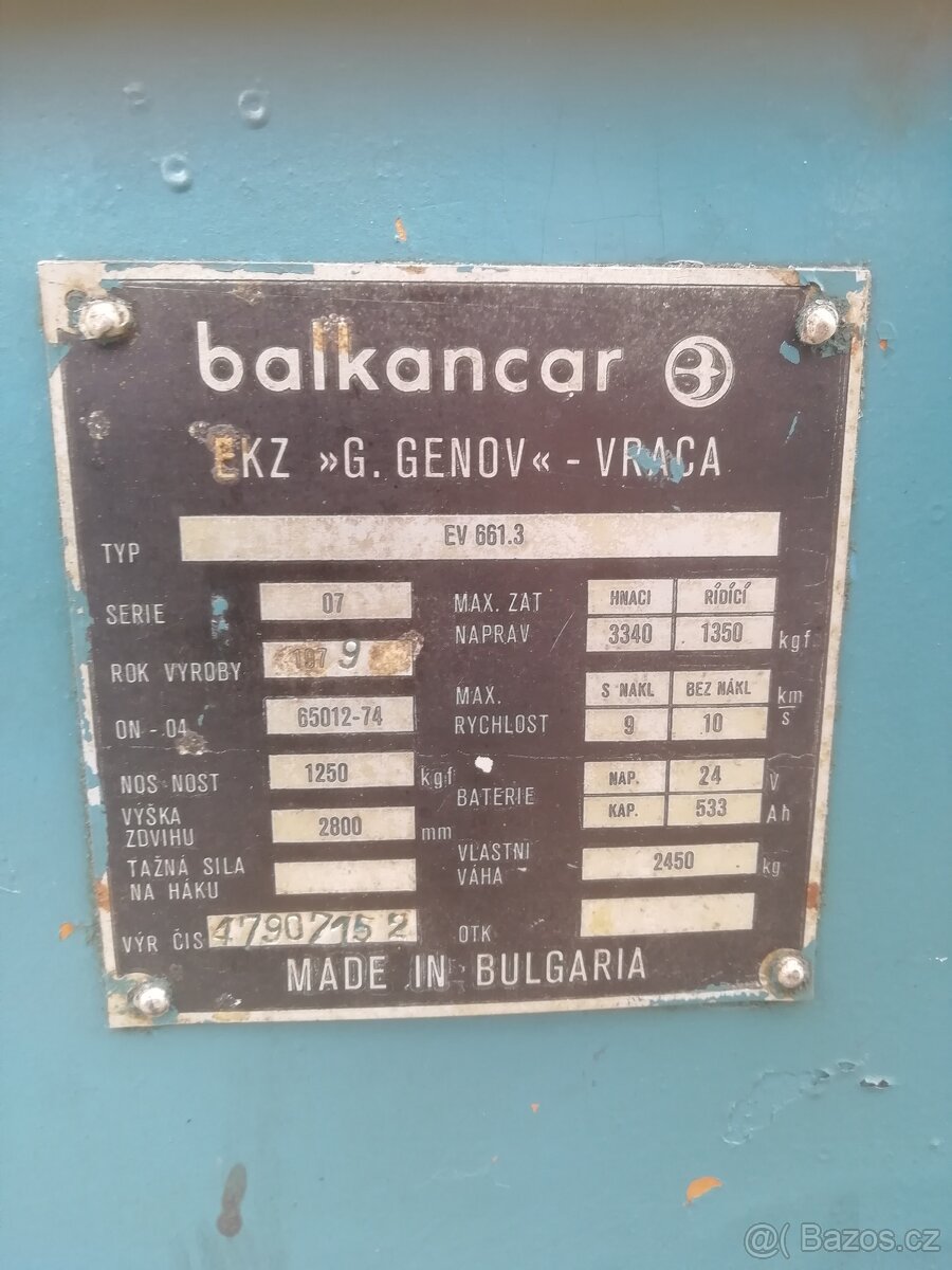 elekrický vozík balkancar ev661.3 - 2