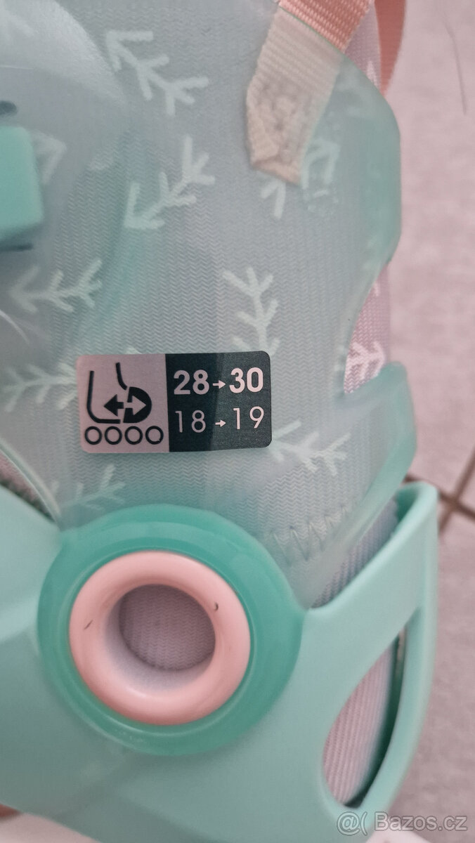 Prodám dětské in-lines Brusle, nastavitelná vel 28-30 - 2