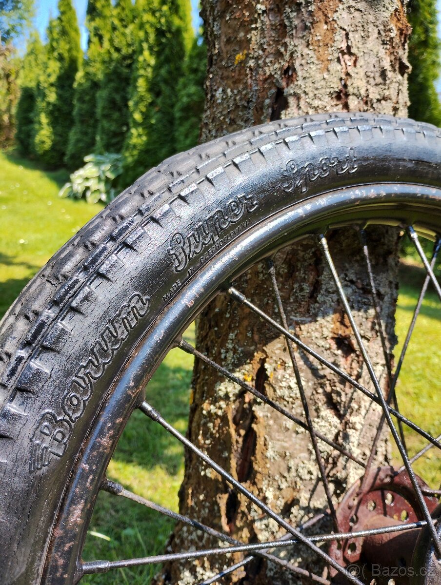 Prodám originální patinové kolo ČZ 98 ccm + brzda - 2