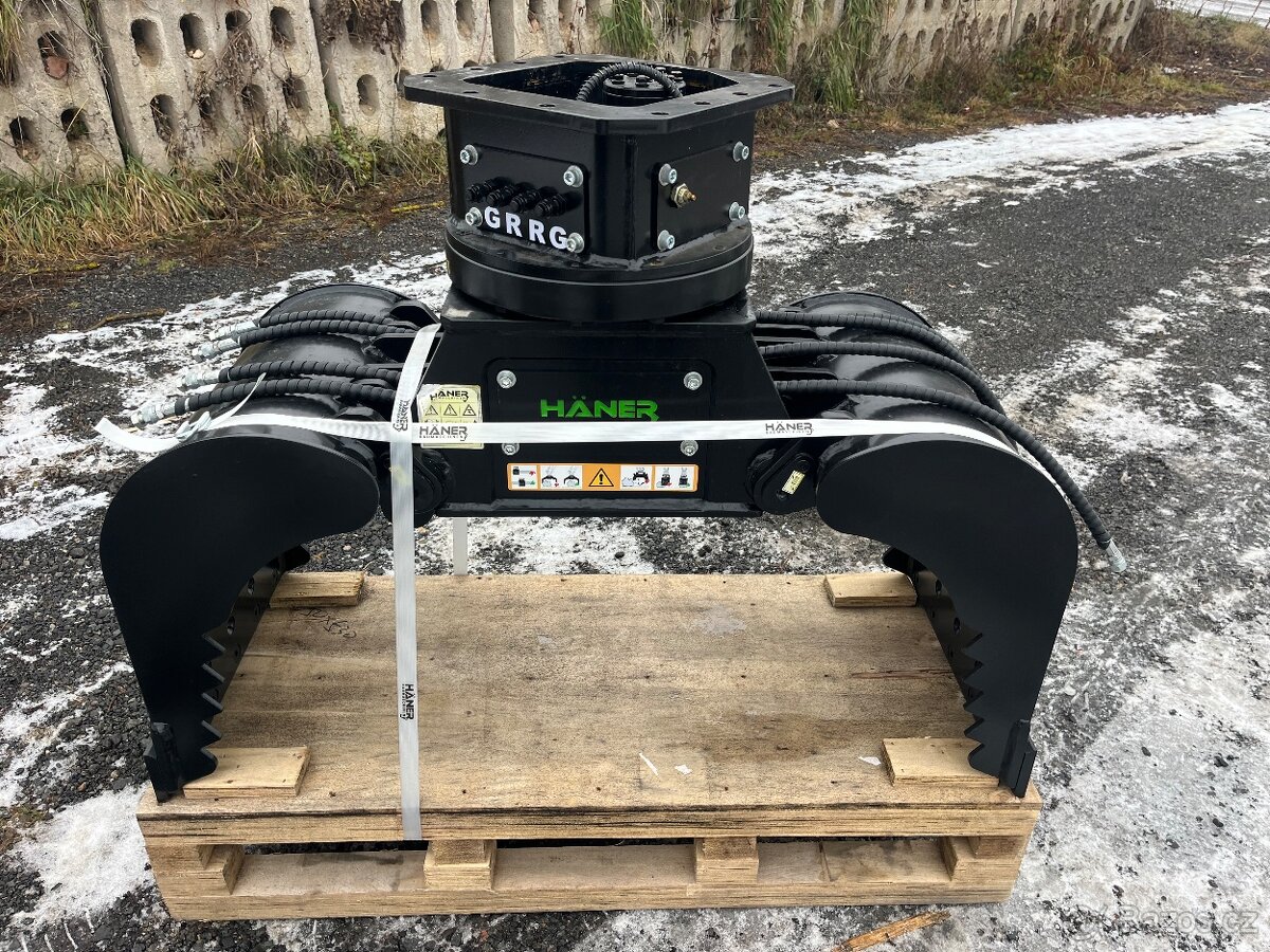 Srotýrovací drapák Haner pro bagry 4-7t - 2