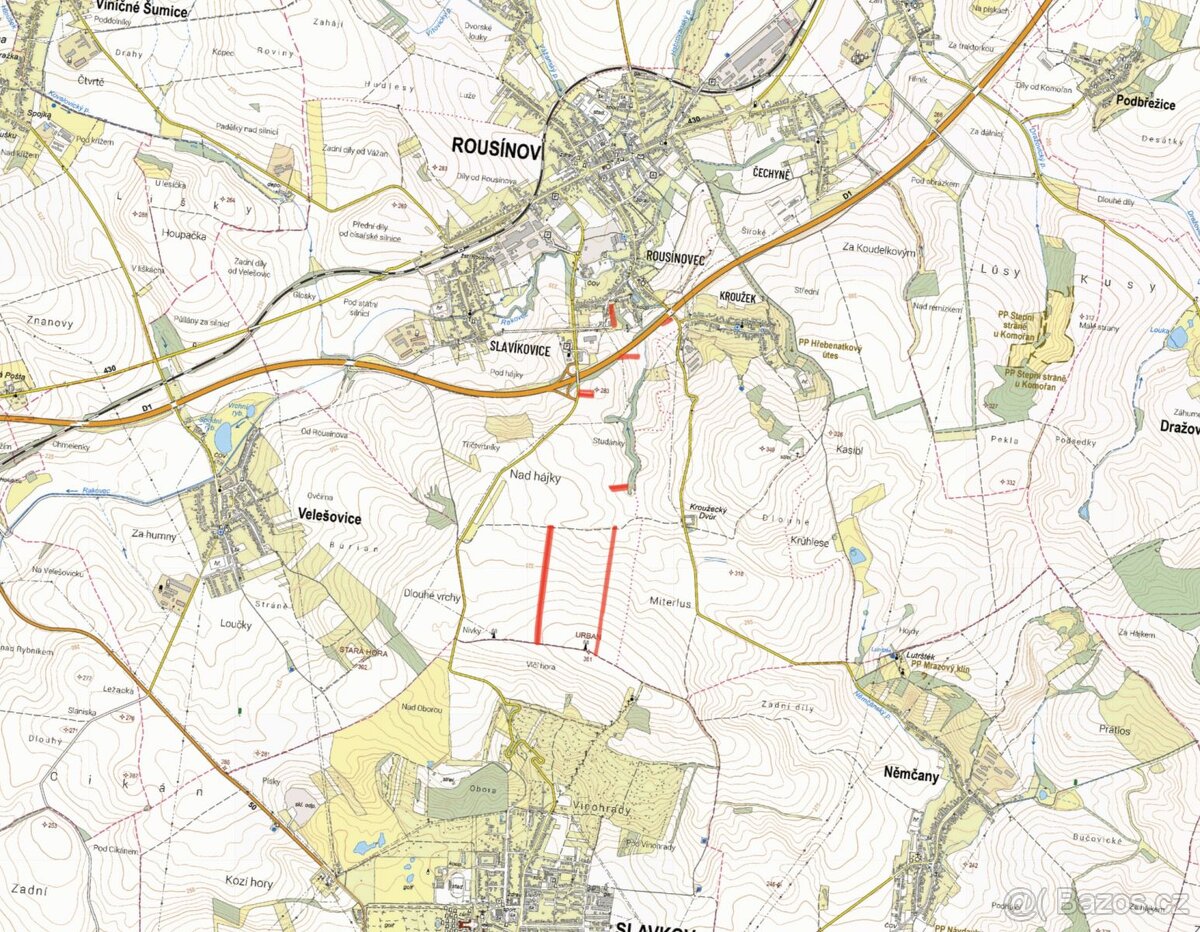 Zemědělská půda, prodej, Rousínov, Vyškov - 2