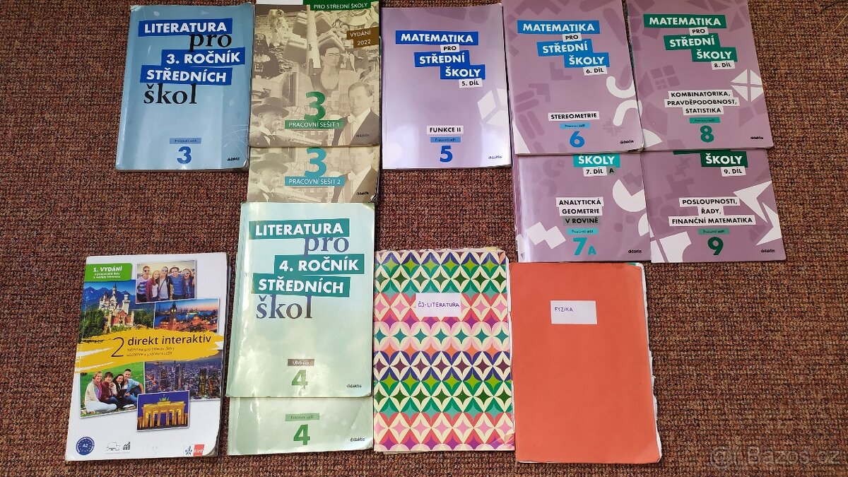 UČEBNICE ČJ, MATIKY, AJ, NJ PRO SŠ - 2