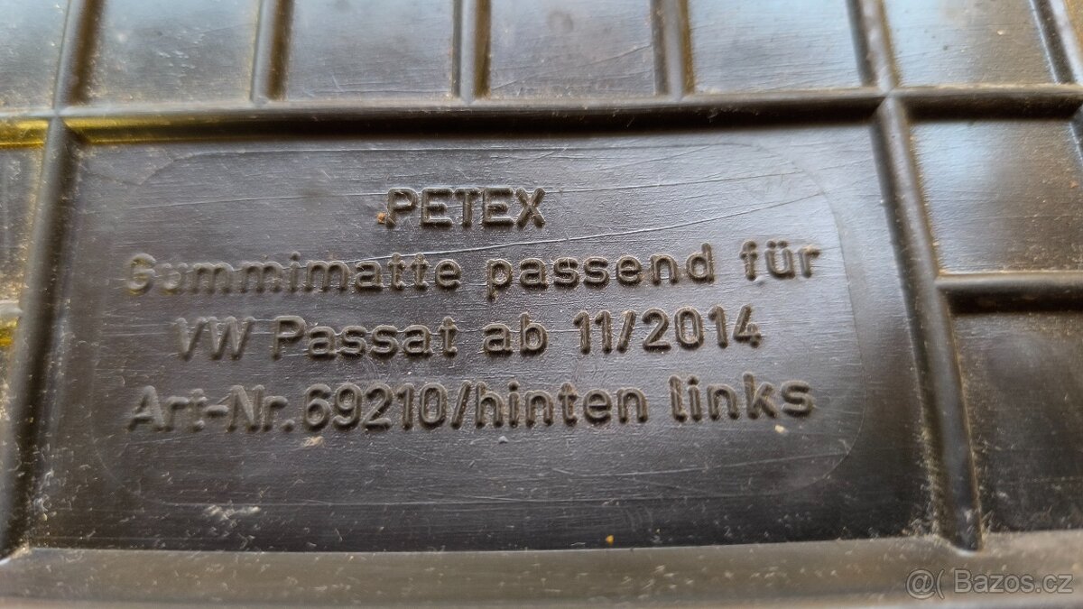Autokoberečky Volkswagen Passat B8, gumové, PETEX - 2