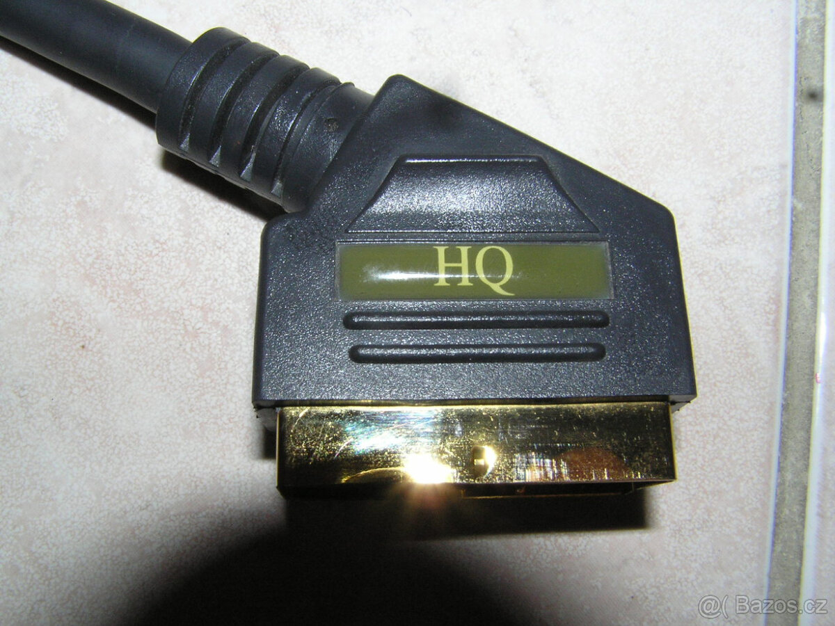 SCART kabel HQ pozlacený, 1,5 m - 2