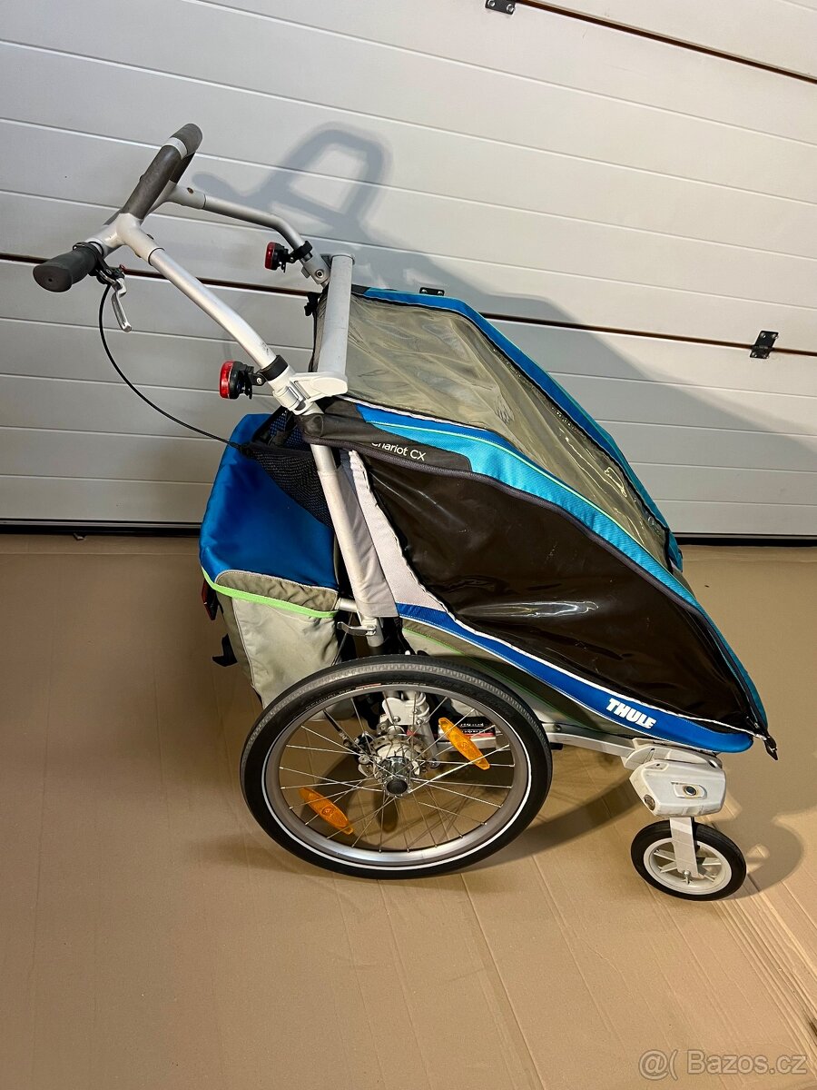 THULE Chariot CX-2 – modrá barva, (vozík, kočár, kočárek) - 2