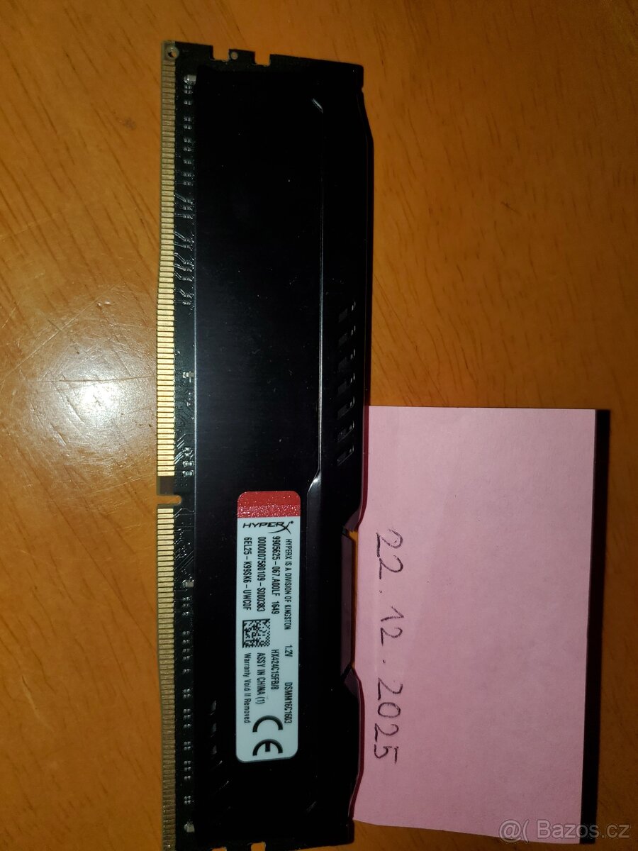 HyperX Fury 8GB 2133MT/s CL14 DDR4 - 2