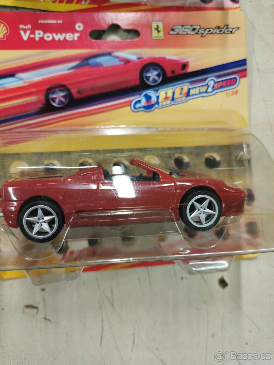 Autíčka, modely Ferrari. Shell. - 2