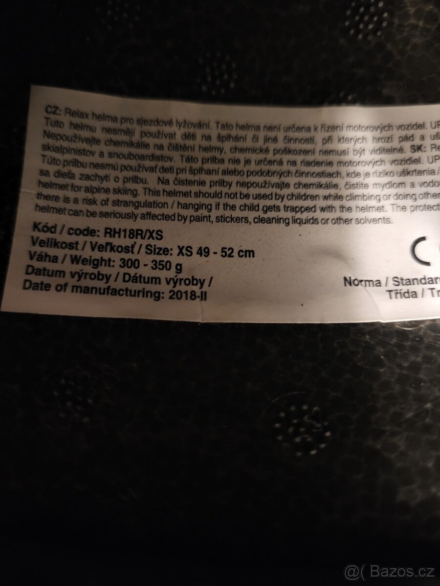 Lyžařská helma 49-52cm - 2