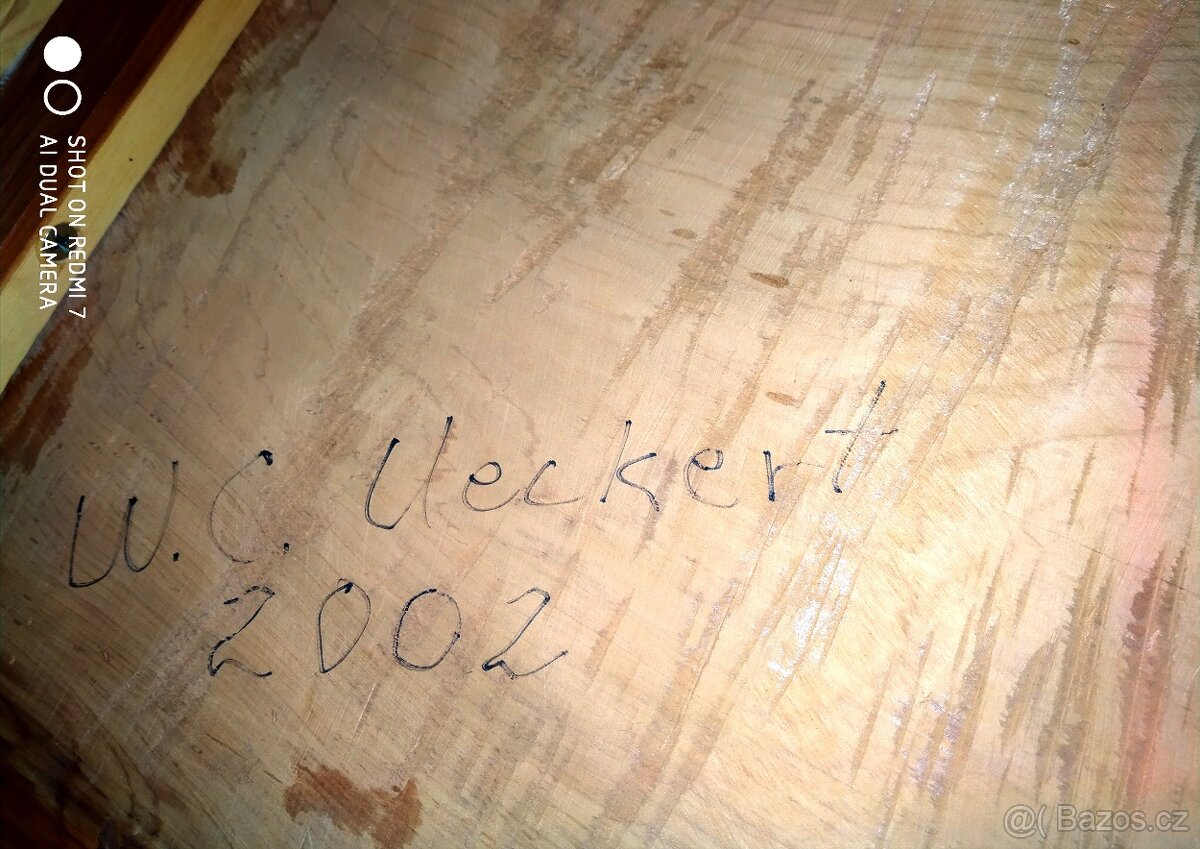 epoxidový nábytek s minerály, toaletní stolek, stojací lampa - 2